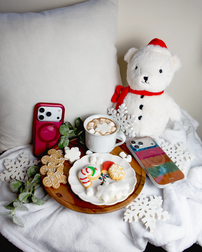 Fuzzy Sweater Stripes MagSafe® Compatible iPhone Case