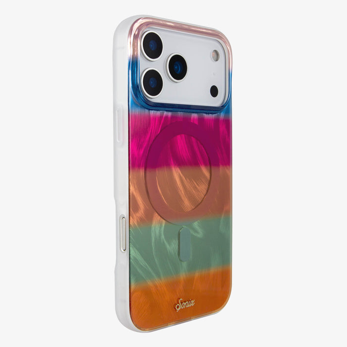 Fuzzy Sweater Stripes MagSafe® Compatible iPhone Case