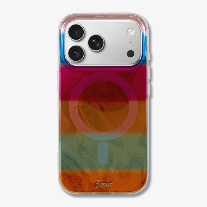 Fuzzy Sweater Stripes MagSafe® Compatible iPhone Case
