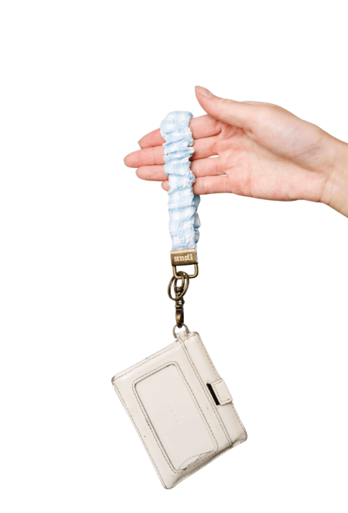 Shop Andi Glacier Blue Gingham Keychain