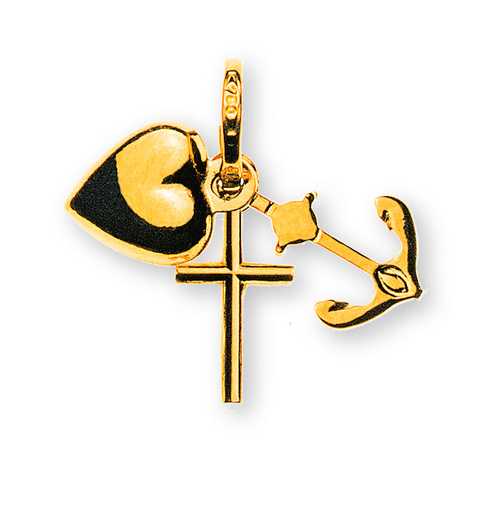 Glaube Liebe Hoffnung Gelbgold/Weissgold 750/18K - AKR1034/AKR2034