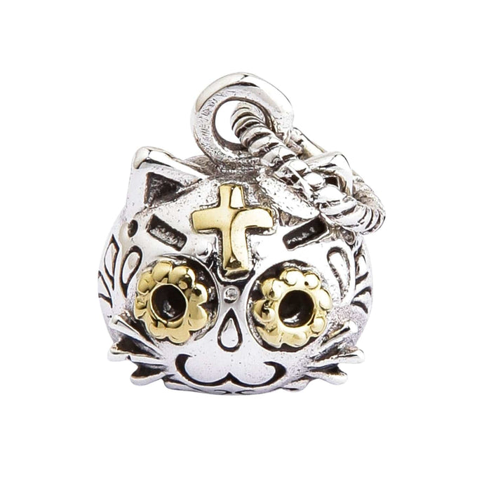 Cat Jewelry with Gold-Tone Cross Accent
