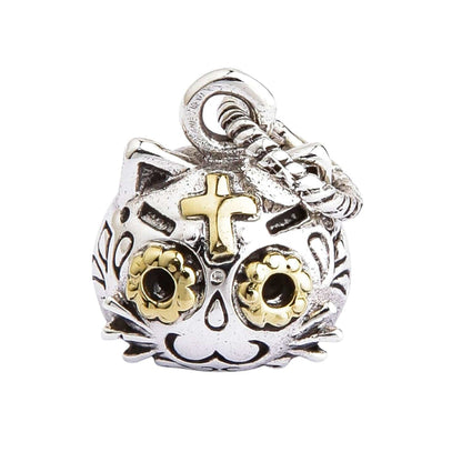 Cat Jewelry with Gold-Tone Cross Accent