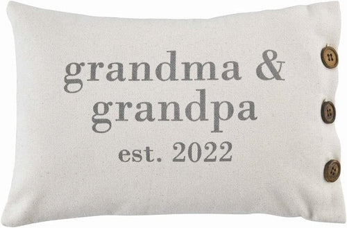 Grandparents Est. 2022 Pillow