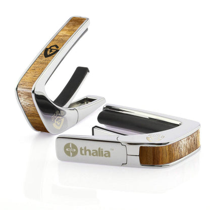 GuildbyThalia Guild AAA Curly Hawaiian Koa & Engraved G-Shield | Officially Licensed Capo – product image 5