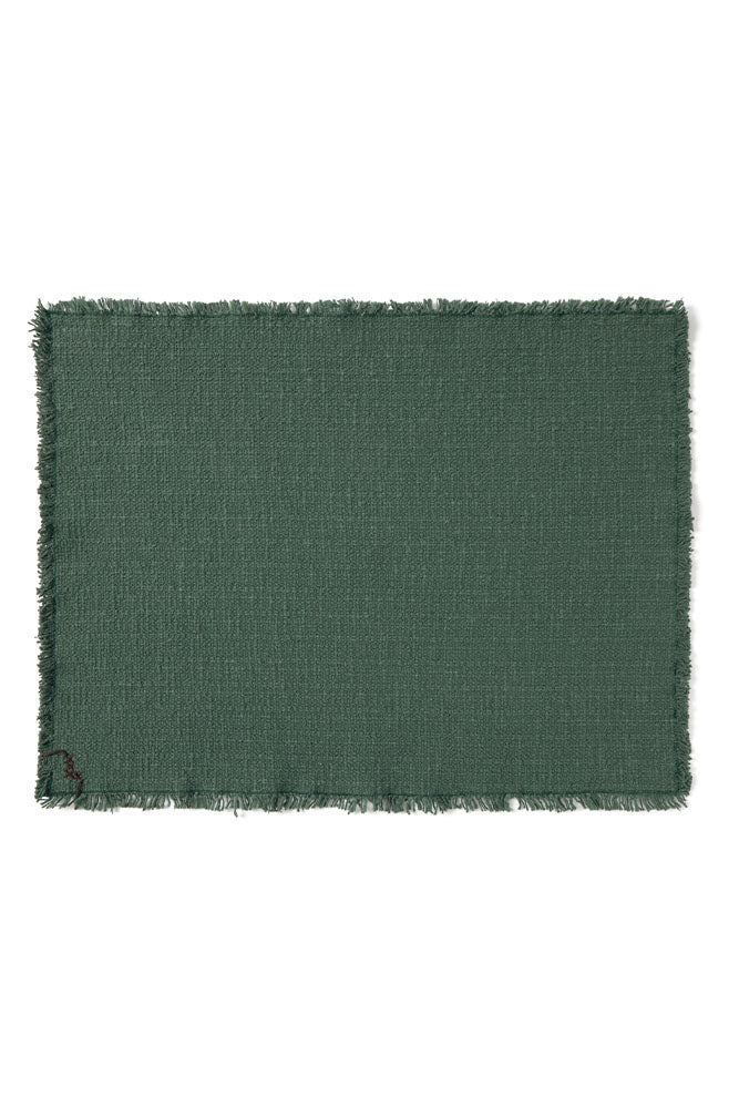 Handloom Placemat Duck Green, Set of 4 - Rugs by Roo