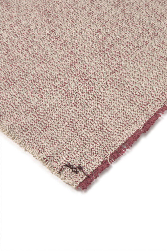 Handloom Placemat Natural and Marsala, Set of 4 - Rugs by Roo