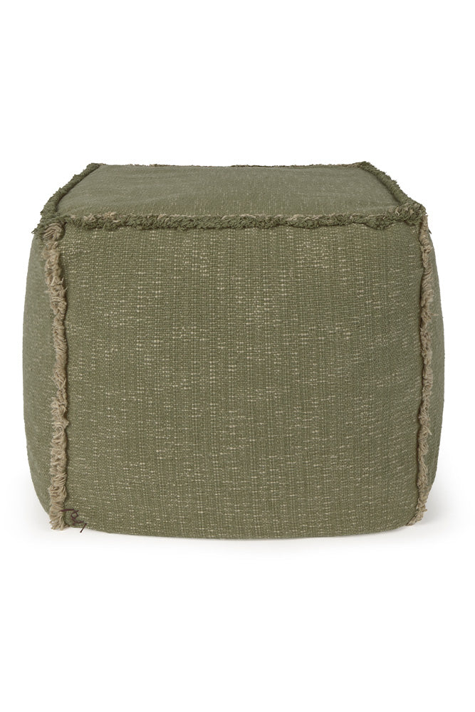Handloom Pouf Kaki - Rugs by Roo