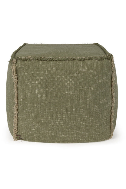 Handloom Pouf Kaki - Rugs by Roo