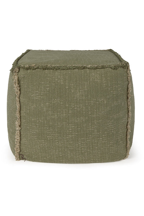 Handloom Pouf Kaki - Rugs by Roo