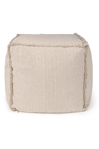Handloom Pouf Natural - Rugs by Roo