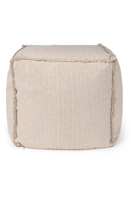 Handloom Pouf Natural - Rugs by Roo