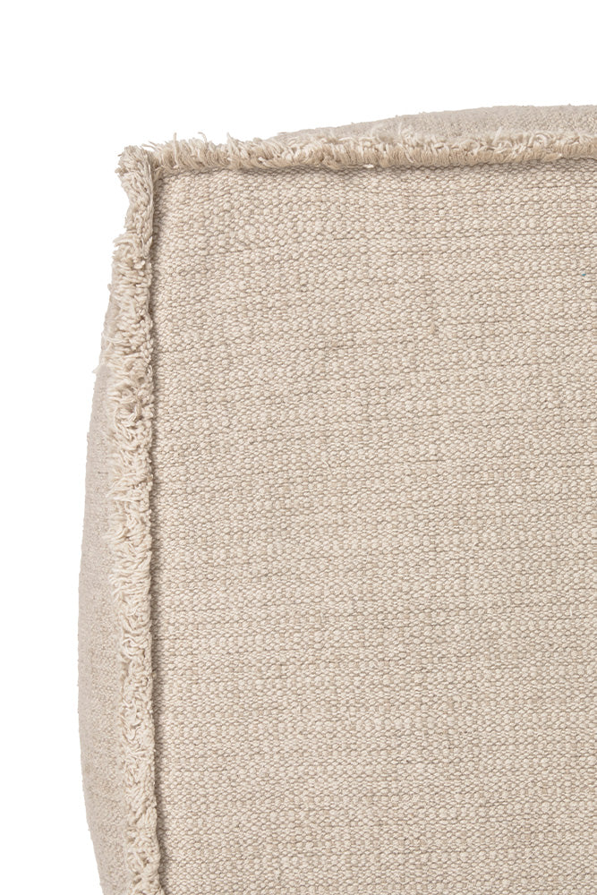 Handloom Pouf Natural - Rugs by Roo