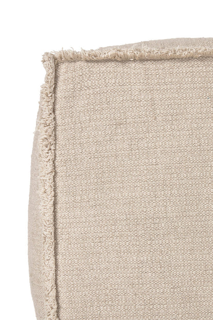 Handloom Pouf Natural - Rugs by Roo