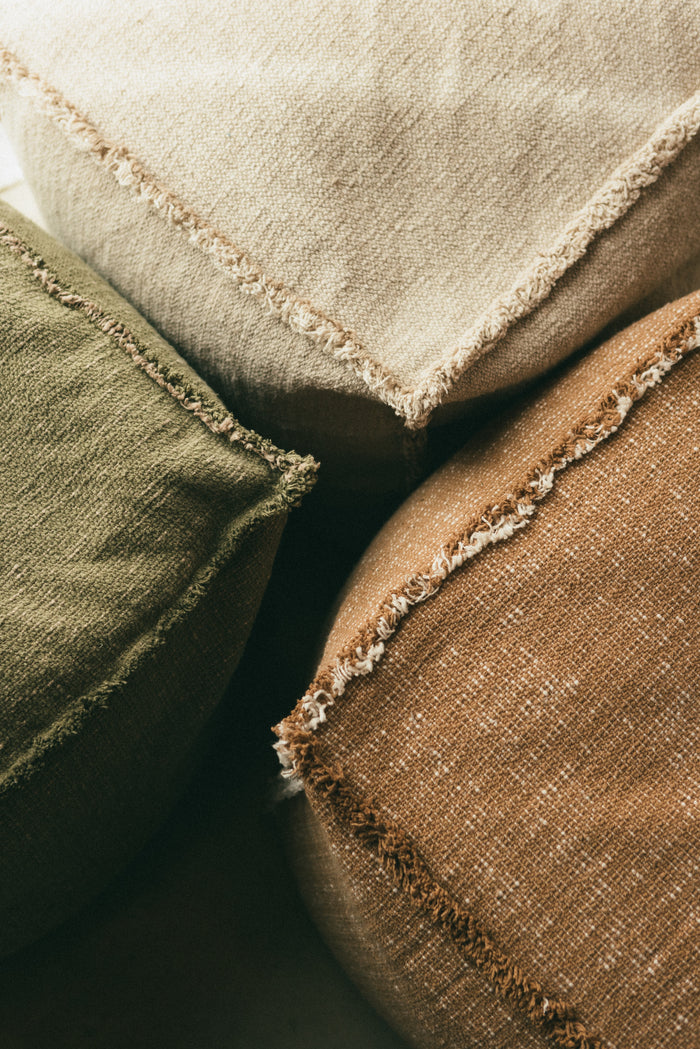 Handloom Pouf Natural - Rugs by Roo