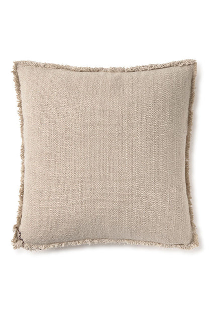 Handloom Square Cushion Beige - Rugs by Roo