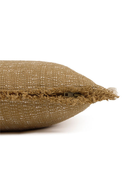Handloom Square Cushion Ochre - Rugs by Roo