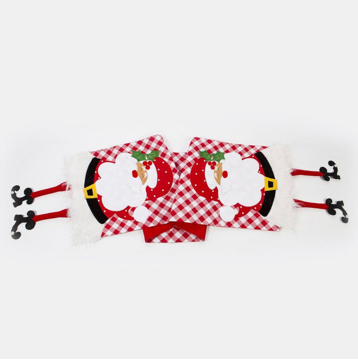Hanging Santa Dangle Leg Table Runner