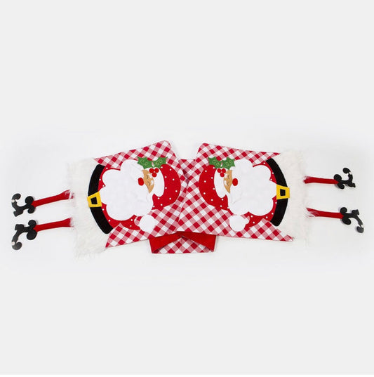 Hanging Santa Dangle Leg Table Runner