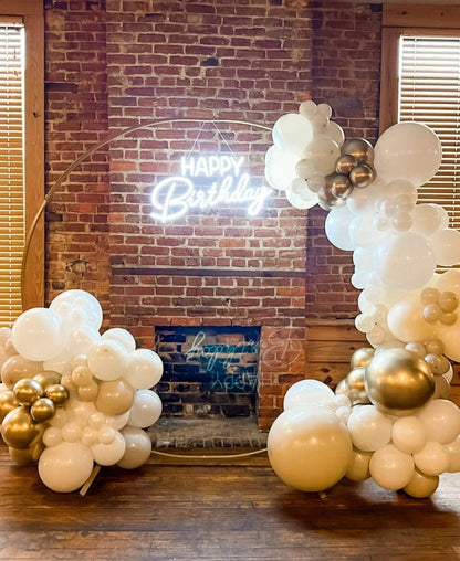 Jenn & Co. Balloons Happy Birthday Neon Sign (RENTAL)