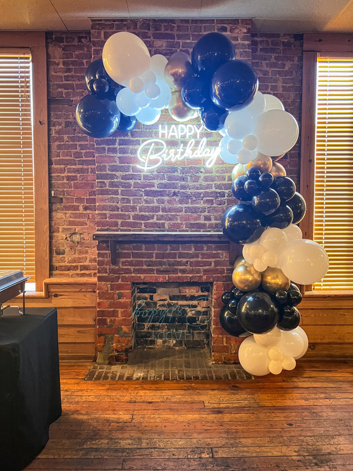 Jenn & Co. Balloons Happy Birthday Neon Sign (RENTAL)
