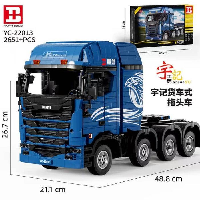 HAPPY BUILD YC-22013 Shine YU S-Truck 2651pcs HAPPY BUILD
