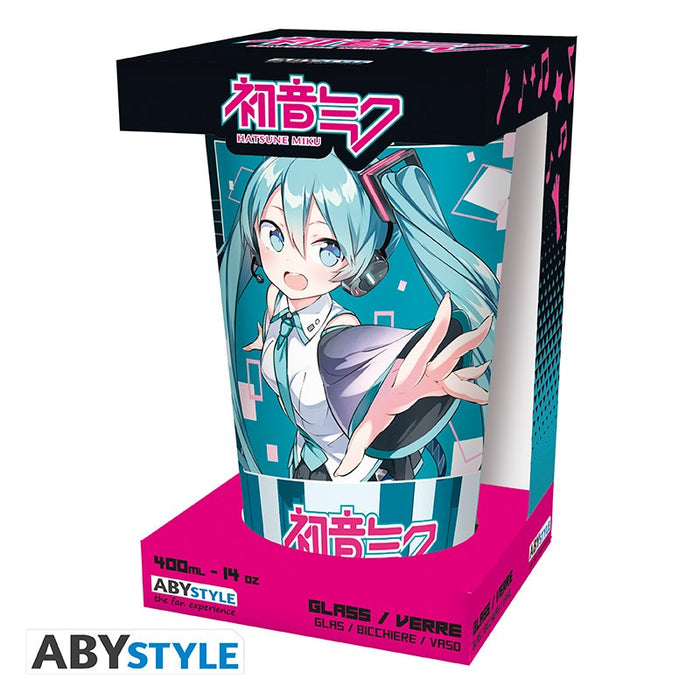 Hatsune Miku - Musical City Large Glass
