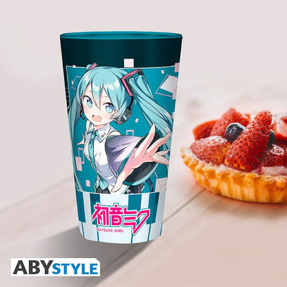 Hatsune Miku - Musical City Large Glass