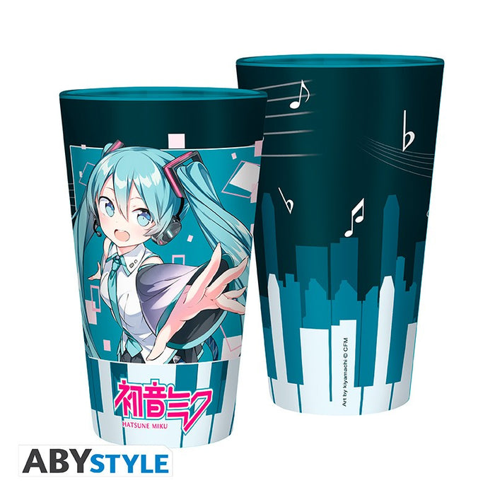 Hatsune Miku - Musical City Large Glass