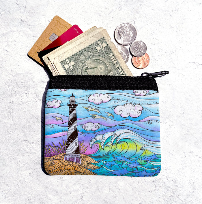Hatteras Waves Coin Bag