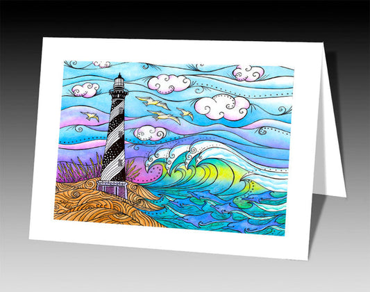 Hatteras Waves Notecard