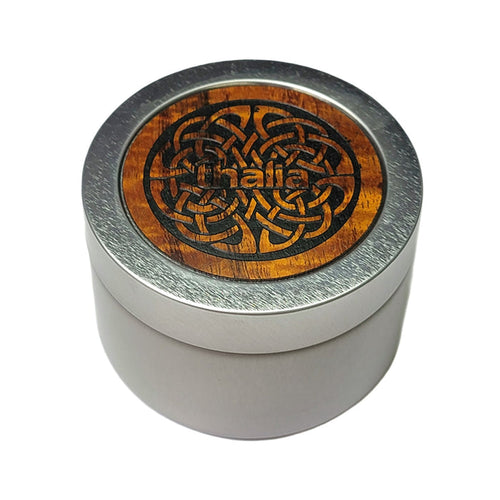 Thalia Hawaiian Koa Celtic Knot Stash Tin