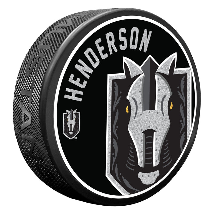 Henderson Silver Knights Puck - Icon - Vegas Team Store