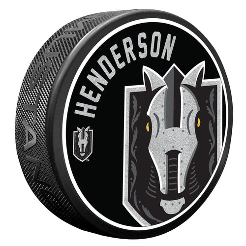 Henderson Silver Knights Puck - Icon - Vegas Team Store