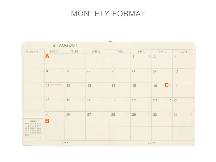 Hightide 2027 Monthly Diary Egg Toast Square