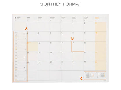 Hightide 2027 Weekly Diary Papillon B6