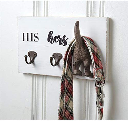 His, Hers & Pup Wall Hook
