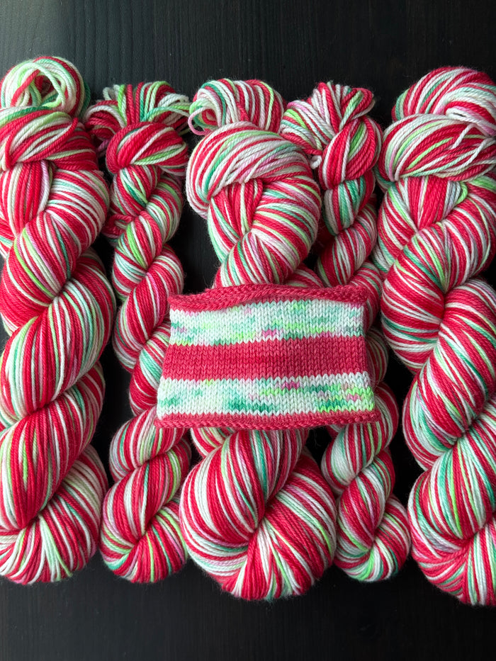 Ho Ho Ho! - Self Striping Merino Nylon Sock & DK