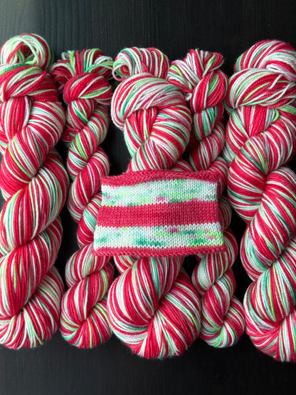 Ho Ho Ho! - Self Striping Merino Nylon Sock & DK