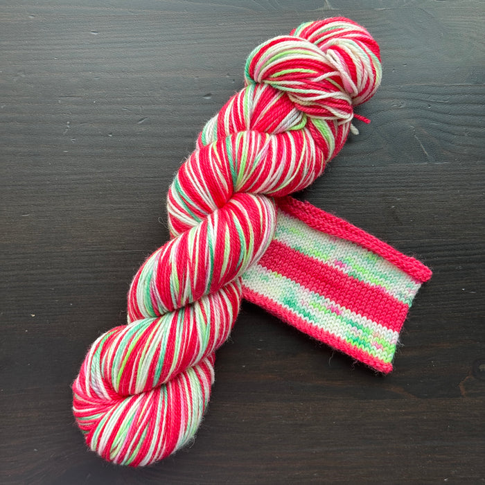 Ho Ho Ho! - Self Striping Merino Nylon Sock & DK