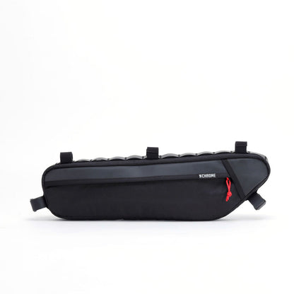 The side of the Holman Frame Bag L-XL in black reflective #color_black xrf
