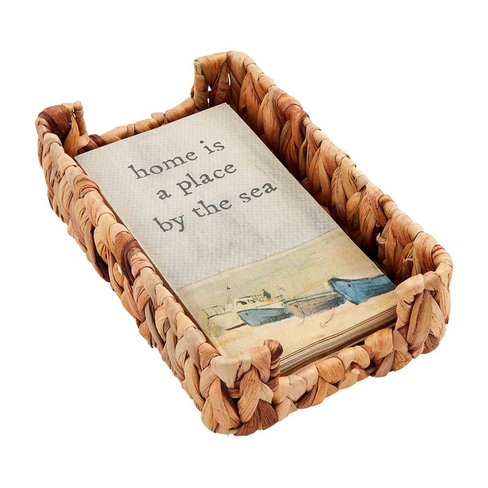 Home Is Beach Guest Towel Basket Set