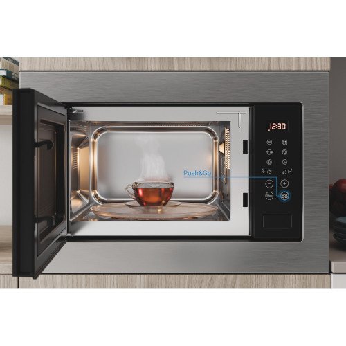 Indesit MWI125GX Built-In Microwave Stainless Steel Stainless Steel