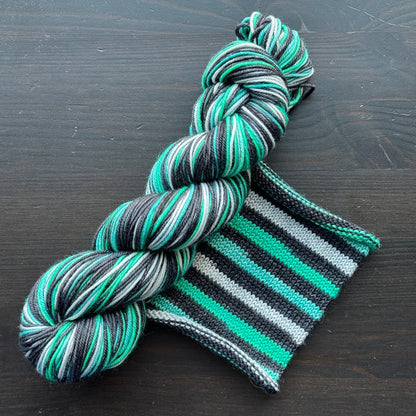 Investigations & Intrigue - Self Striping Merino Nylon Sock & DK