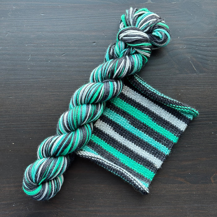 Investigations & Intrigue - Self Striping Merino Nylon Sock & DK