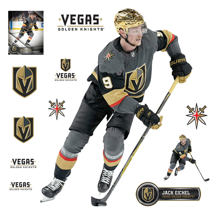 Jack Eichel - RealBig Collection - Official NHL - Vegas Golden Knights - Reusable Vinyl Wall Decals - Vegas Team Store