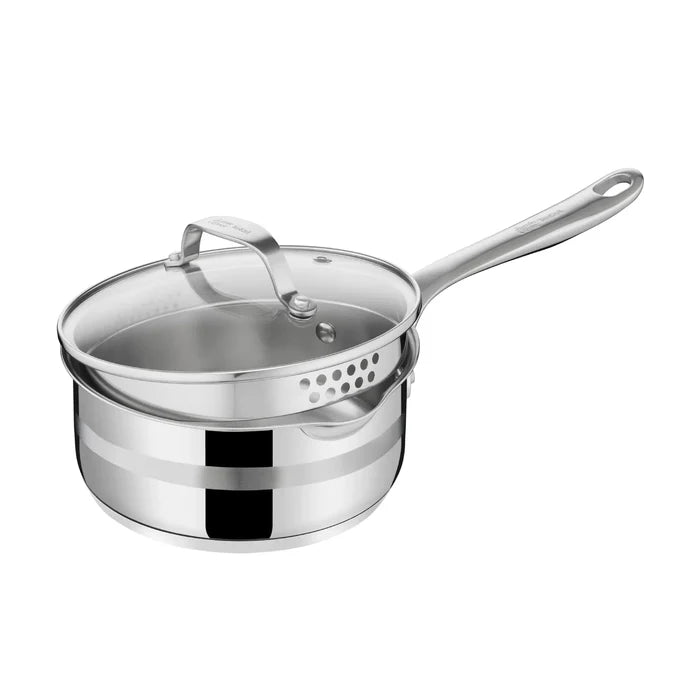 Jamie Oliver by Tefal Cook Smart Induction Saucepan with glass draining lid