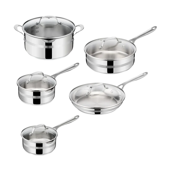 Jamie Oliver by Tefal Cook Smart Induction Uncoated Stainless Steel 5pc Set