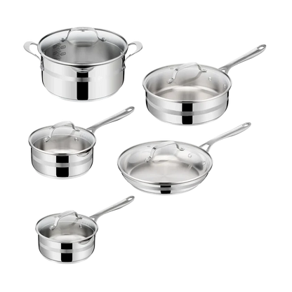 Jamie Oliver by Tefal Cook Smart Induction Uncoated Stainless Steel 5pc Set