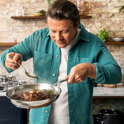 Jamie Oliver by Tefal Cook Smart Induction Uncoated Stainless Steel 5pc Set